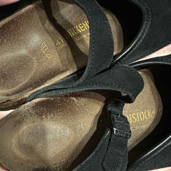 Birkenstock Black Suede Slip-Ons - Picture 2 of 8